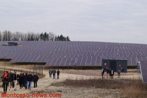 Inauguration de la centrale photovoltaïque de Sanvignes