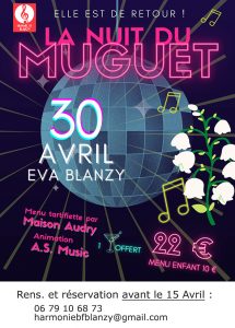 Rappel / Nuit du Muguet organisé par l’Harmonie-BF de Blanzy