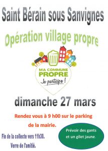 Opération village propre à Saint-Bérain-sous-Sanvignes