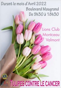 “Tulipes contre le cancer” du Lions Club de Montceau et Valmont