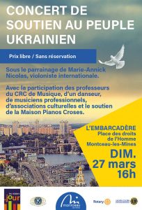 Montceau : Concert de soutien au peuple ukrainien