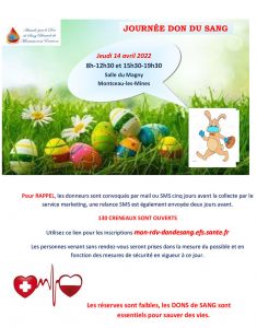 Amicale pour le don du Sang Bénévoles de Montceau-les-Mines