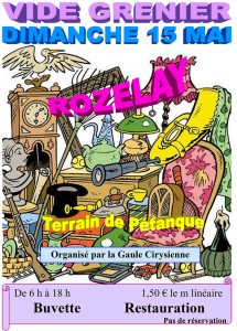 Vide grenier à Rozelay