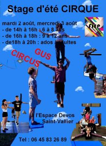 Saint-Vallier : à l’école de cirque Gus Circus