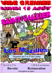 Vide grenier à Saint-Vallier