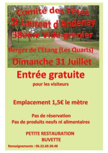 Comité des Fêtes de St Laurent d’Andenay