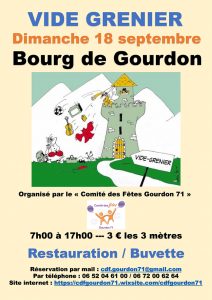Vide grenier à Gourdon