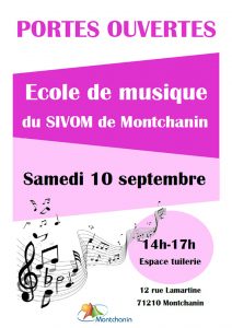 Portes ouvertes de l&rsquo;école de musique de Montchanin