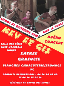 « Kev & Gis » en concert à Ciry-le-Noble (Sortir)