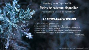 La Cryothérapie : "CRYO’ONE VB"  (Blanzy)