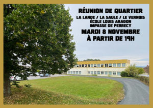 Montceau-les-Mines : réunion de quartier
