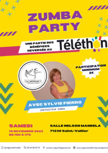 Zumba Party à Saint-Vallier au profit du Téléthon