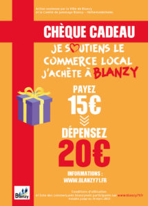 3ème édition : OPERATION Chèques Cadeaux à BLANZY