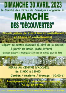 RAPPEL / Marche des découvertes (Sanvignes)