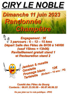 Randonnée champêtre à Ciry-le-Noble
