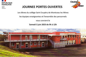 Portes ouvertes au collège Saint Exupéry (Montceau-les-Mines)