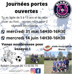 US Blanzy Féminines ouvre ses portes (Foot)