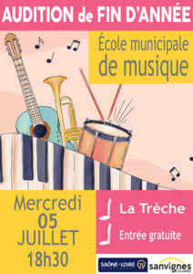 Audition de l’école municipale de musique de Sanvignes
