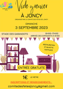 Vide grenier à Joncy