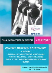 Les Bizots : Association de fitness Tap’Up Fit 84