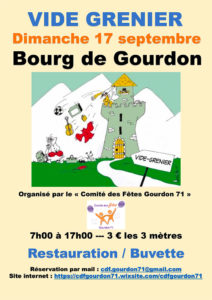 Vide grenier à Gourdon