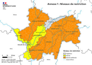 Sécheresse en Saône-et-Loire : Restriction des usages de l’eau