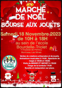 Montceau : Marché de Noël et bourse aux jouets