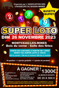 Super loto des chasseurs du bassin minier (Sortir)