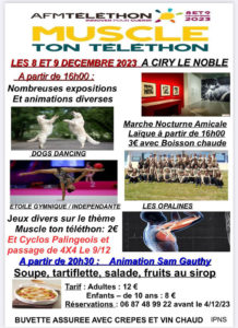 AFM – Téléthon à Ciry-le-Noble