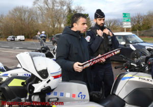 Montceau-les-Mines : contrôle de police avenue des Alouettes en présence du député