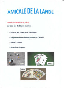 Montceau-les-Mines : Amicale de la Lande