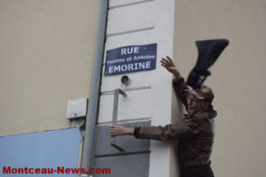 Inauguration fictive d’une plaque « Rue Yvonne et Antoine Emorine »