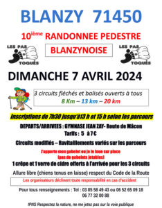 10ème Randonnée Pédestre Blanzynoise