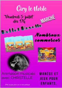 Marché semi nocturne à Ciry-le-Noble