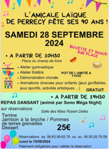 L’amicale Laïque de Perrecy fête ces 90 ans