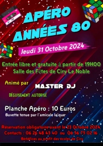 Apéro « année 80 » à Ciry-le-Nobles