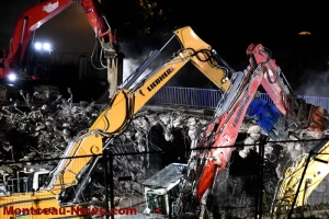 Blanzy : la déconstruction du pont de la RCEA