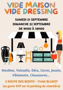 Vide maison et vide dressing à Blanzy