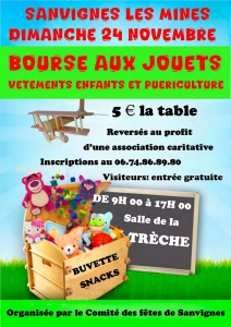 Sanvignes-les-Mines : Bourse aux jouets