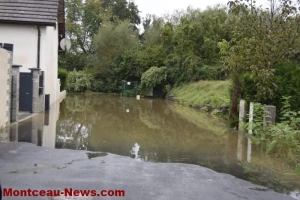 Intempéries – Montceau : la Bourbince prend ses aises