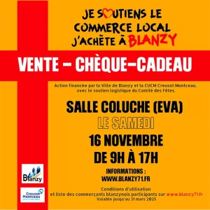 Opération « Chèques-cadeaux Noël 2024 à Blanzy »