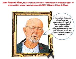Journaliste, fondateur d’organes de presse, anticonformiste et inclassable, Jean-François Kahn, est mort