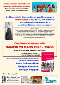 L’institut d’histoire sociale : Journée Internationale de lutte our les droits des femmes