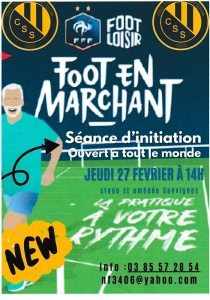 Le C.S. Sanvignes vous propose une séance découverte du Foot en Marchant