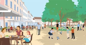 La place Schneider,  un enjeu d’attractivité et de centralité  pour le territoire  de la Communauté Urbaine Creusot Montceau