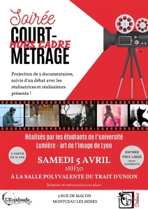 Montceau-les-Mines : soirée courts métrages