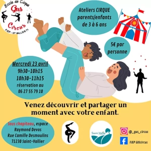 Saint-Vallier – Atelier Cirque Parents-Enfants