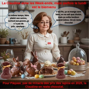 La Claudine aime les Week-ends, mais parfois le lundi est le bienvenu