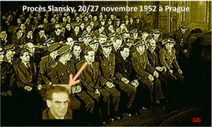 Final du réquisitoire lors du procès Slánský le 27 novembre 1952 à Prague.