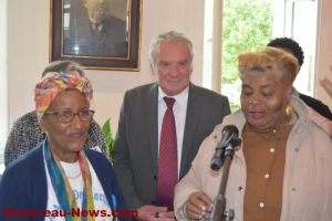 Montceau, festival OMB : réception de la délégation de Pointe-à-Pitre